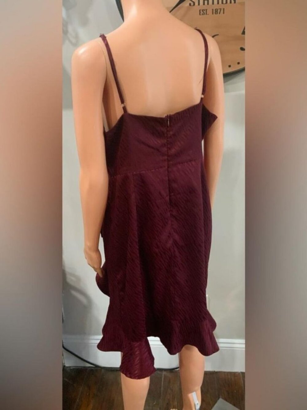 Ruffle Midi Slip Dress Lulus